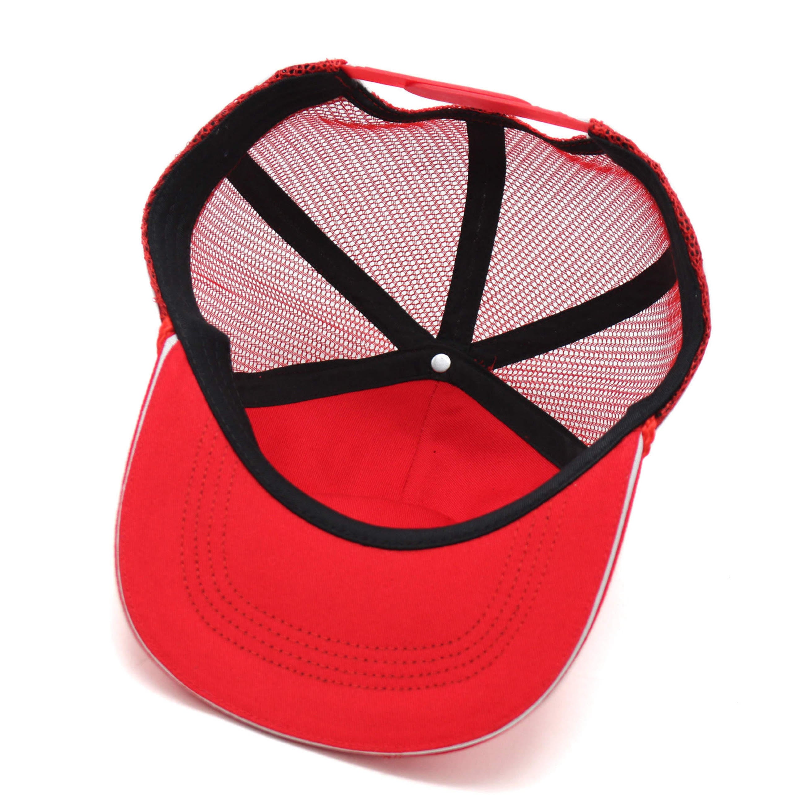 Red and best sale white trucker hat